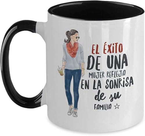 Miniatura 7 de Mujer  regalo para amiga, novia, esposa, prima  taza de café, 11onza, Rosado