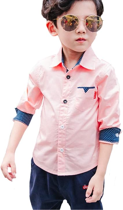 Amazon 子供ワイシャツ キッズワイシャツ 男の子 ドレスシャツ ワイシャツ 子供シャツ キッズシャツ 子供服 男の子 キッズ ジュニア ワイシャツ 入学式 卒業式 七五三 ピアノ発表会 誕生日 シャツ 通販