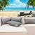 Home Brilliant Patio Pillows Outdoor Fall Waterproof Linen Throw Pillows Lumbar Rectangle Accent Pillows for Bed Room Indoor Toddlers Outside, 4 Pieces, 12x20inches(30x50 cm) Light Grey