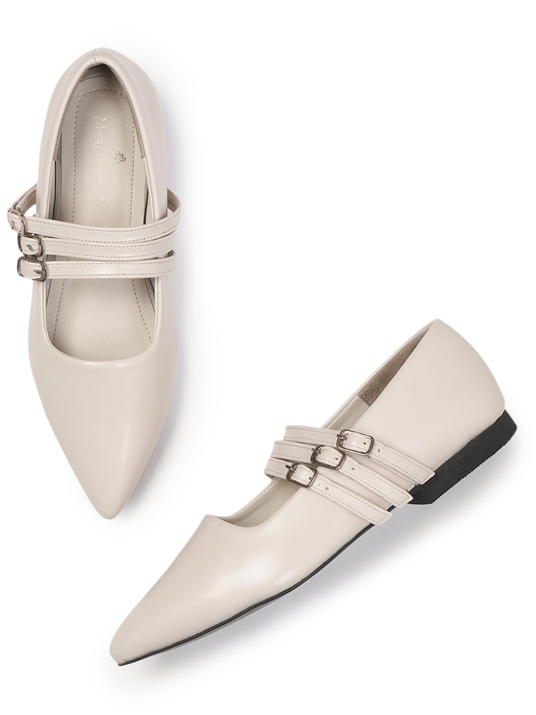 marc loire Women Slip-On Ballerina Flats Finish, Soft Cushioned Insole Stylish & Comfortable Footwear for Daily Office and Casual Use-picture-45