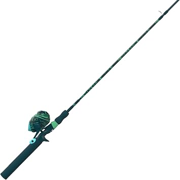 Zebco Splash Spincast Reel and Fishing Rod Combo, Fiberglass Rod, Ball Bearing System, All Metal Gears, 8-Pound Line