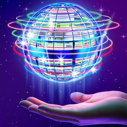 Lidatb Flying Orb Ball Toys-2025 Upgraded Hover Magic Boomerang Ball, for Kids Adults Cool Outdoor Indoor Outdoor Toy Gifts for 6 7 8 9 10+ Year Old Boys Girls-Blue