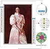 A Study in Pink Aka Portrait of Mrs Robert P McDougal Painting by William Merritt Chase Diamond Painting Kits for Adults, 5D Paint with Diamonds,DIY Painting Kit Paint by Number Birthday Gifts #1