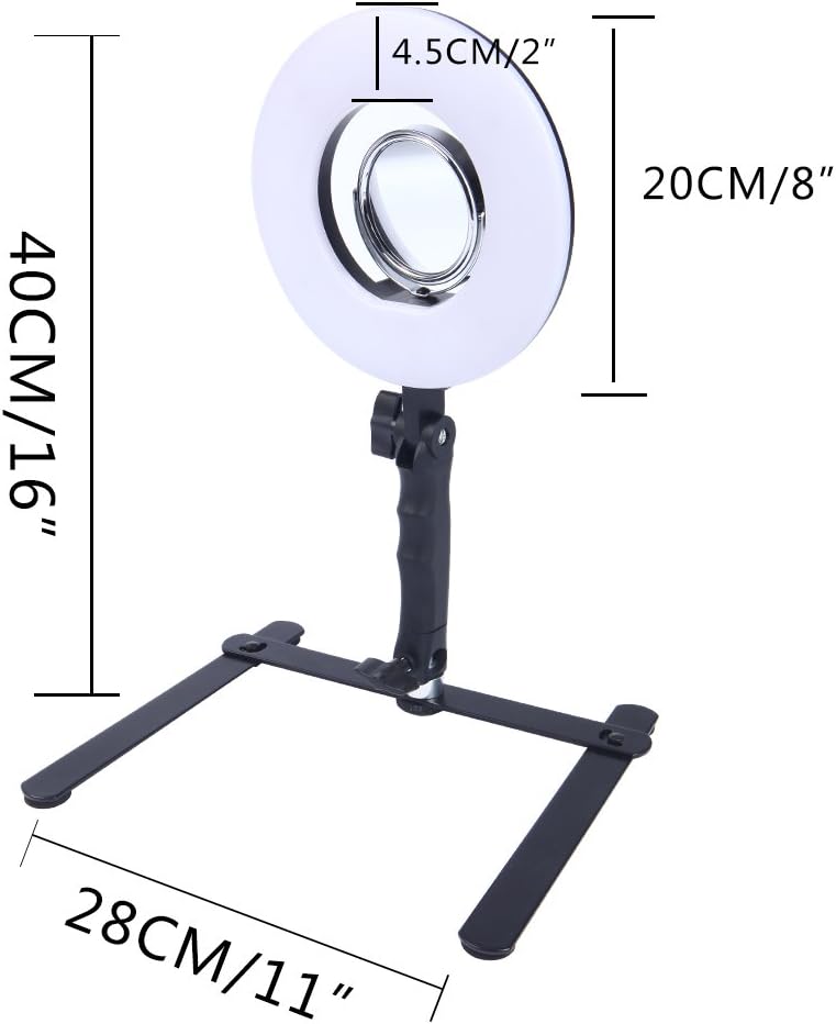 Tech Deals 🔥 8-inch LED Selfie Ring Light for Phone Video Shooting Makeup YouTube Vine Portrait Photography with Stand Mirror Table Top Dimmable Camera Photo Lamps 24W 5500K Video Circle Lights Greatest Product 8-inch LED Selfie Ring Light for Phone Video Shooting Makeup YouTube Vine Portrait Photography with Stand Mirror Table Top Dimmable Camera Photo Lamps 24W 5500K Video Circle Lights
