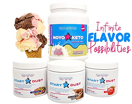 Startdust: Healthy & Guilt-Free Flavoring Powder | Sugar Free | 17 Vitamins And Minerals | Includes Turmeric | No Calories | Natural Flavors And Colors (Red Creme, 60) #TOP6