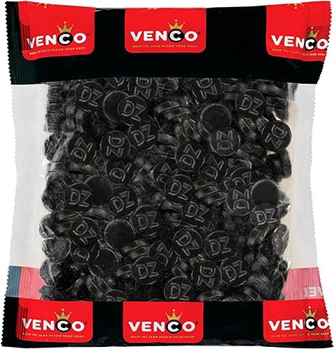 Venco Dubbelzoute Rondjes Double Salt Round Licorice