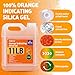 TUXIYA 11 LBS Orange Indicating Silica Gel Desiccant Beads,(Industry Standard 3-5 mm) Rechargeable Silica Gel Beads for 3D Filament, Electronic Devices, Camera, Jewelry, Safe(30PCS Organza Bag)