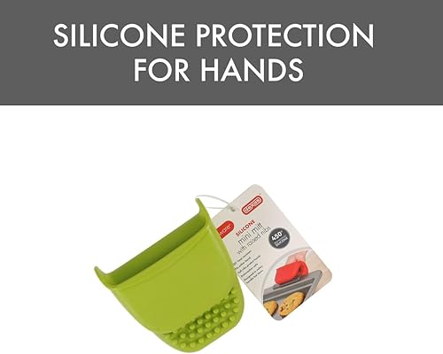 Miniatura 6 de Dexas Mini guante de horno de silicona con puntas elevadas, color verde