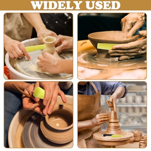 Schwammstab, Töpferschwämme, Keramikwerkzeuge, Gratreparatur, Töpfer-Trimmwerkzeuge, zweifarbiger Halter für die Tonherstellung, Keramik-Abwurfzubehör für Künstler, Schnitz- und Formbedarf