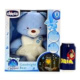 Chicco First Dreams, do Zawieszenia na Łóżeczku, z Kojącymi Melodiami i Lampką Nocną, 0 m+, Niebieski
