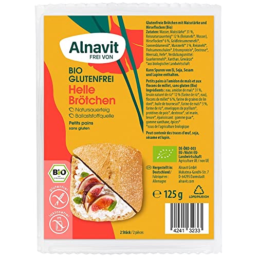 Alnavit Bio Helle Brötchen, glutenfrei, 125 g Cover