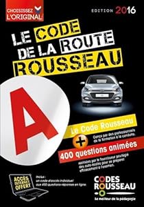 Book's Cover of Code Rousseau de la Route B 2016