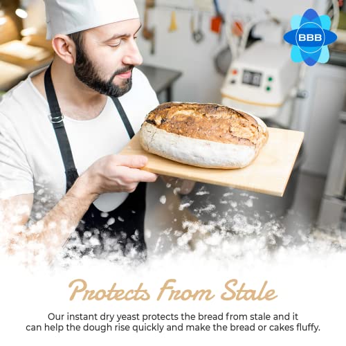 Instant Dry Yeast for Bread and Pizza 50g, Household Active Dry Instant Yeast for Bread Making, Fast Action for Baking At Home and Bread Machine - Image 3