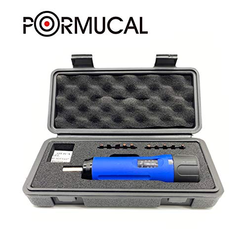 Pormucal Smart Firearms Accurizing Torque Wrench Torque Driver Maintenance Tools, Bike Repairing With Accurate 1 Inch/Pound Setting 10 Bits In Hard Case. #TOP1