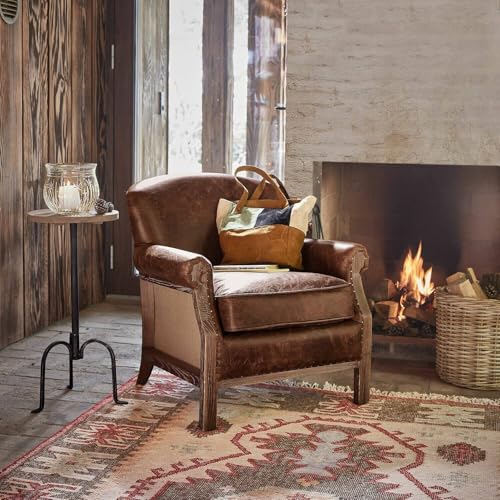 Sac patchwork cuir chevreau Loberon pour ranger vos affaires