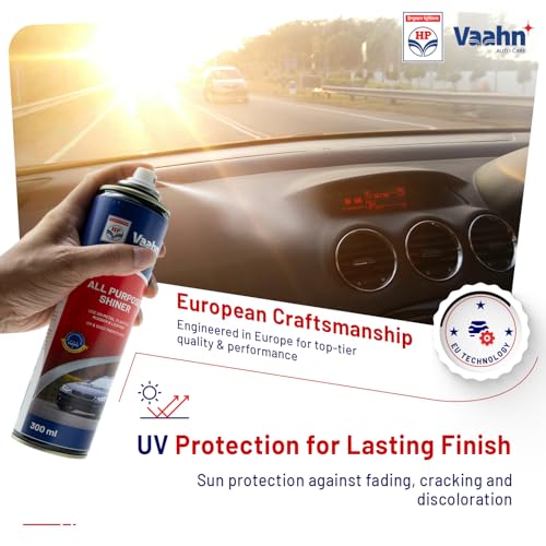 Image of HP Vaahn Car Exterior Quick Clean & Shine Kit | Waterless Wash (500ml), All Purpose Shiner (300ml) & Microfiber Cloth (40x40 cm, 340 GSM) | Instant Clean & Shine Combo Pack