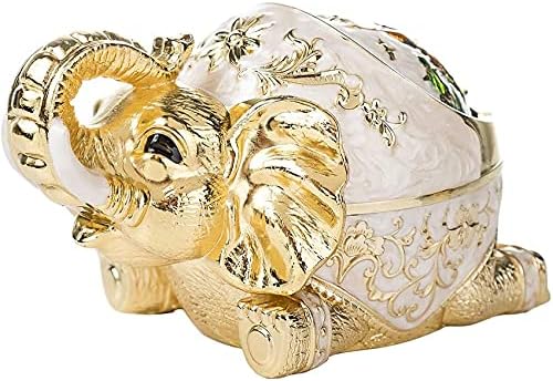 Decorative Cool Windproof Ashtray With Lid, Vintage Cigar Ashtrays for Weed, Fancy Outdoor Home Ashtrays for Cigarettes, Elephant Ashtray Gifts for Women Men