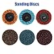 10 Stück 2 50mm Mischung Körnung Roloc Schleifscheibe Scotch Brite Rolle Verschluss