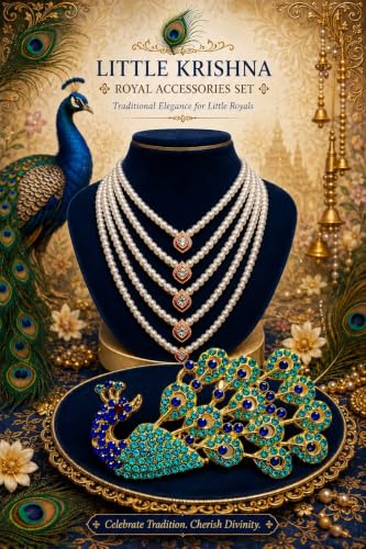 Image of BLU VAPOUR Krishna dress for Kids, krishna dress for baby boy, kanha dress for kids, krishna costume for baby boy,krishna costume for Janmashtami,3month to 7 years, Blue, Red & Yellow