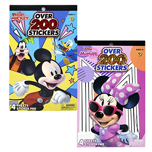 UPD Disney Mickey Mouse & Minnie Bowtique Foil Cover Sticker Pad Set (Total Over 400 Stickers)