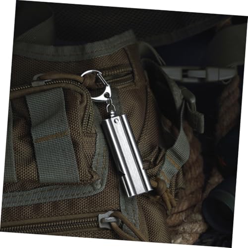 Silbato GANAZONO de acero inoxidable para entrenamiento y emergencias miniatura 5
