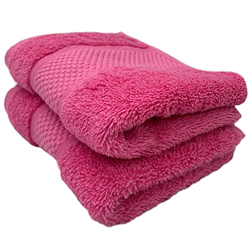 Sue Rossi Guest Towels 30 x 50cm Set Of 2, Organic Turkish Combed Cotton, 600gsm Thick