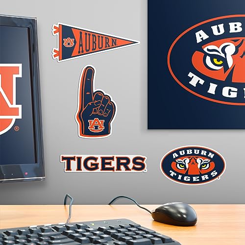 Image of Auburn University 9ct Vinyl Large Deluxe Stickers Variety Pack - Laptop, Water Bottle, Scrapbooking, Tablet, Skateboard, Indoor /Outdoor - Set of 9