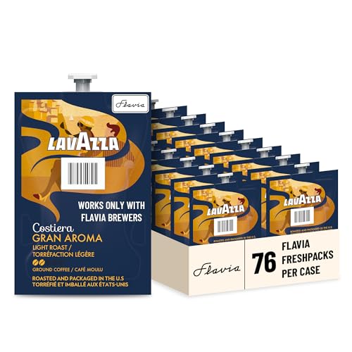 Image of Flavia Lavazza Costiera Gran Aroma Coffee Freshpacks works only with Flavia Brewers, Light Roast (Case of 76)