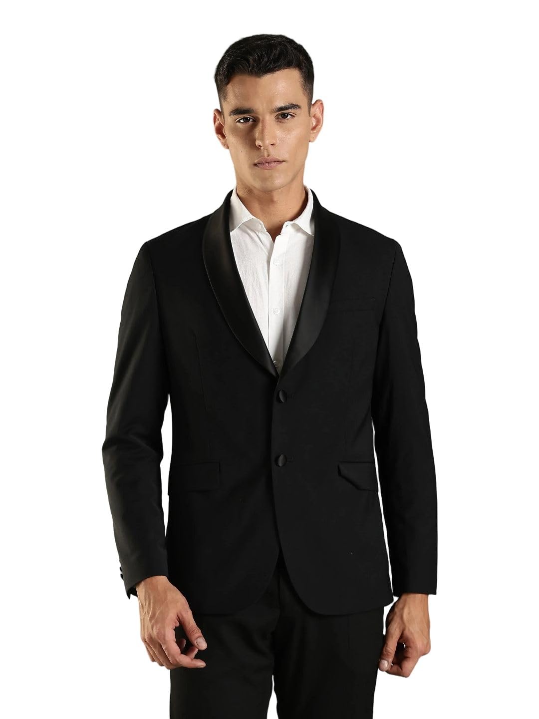tommy hilfiger Solid Regular fit Wool Blazer-picture-34