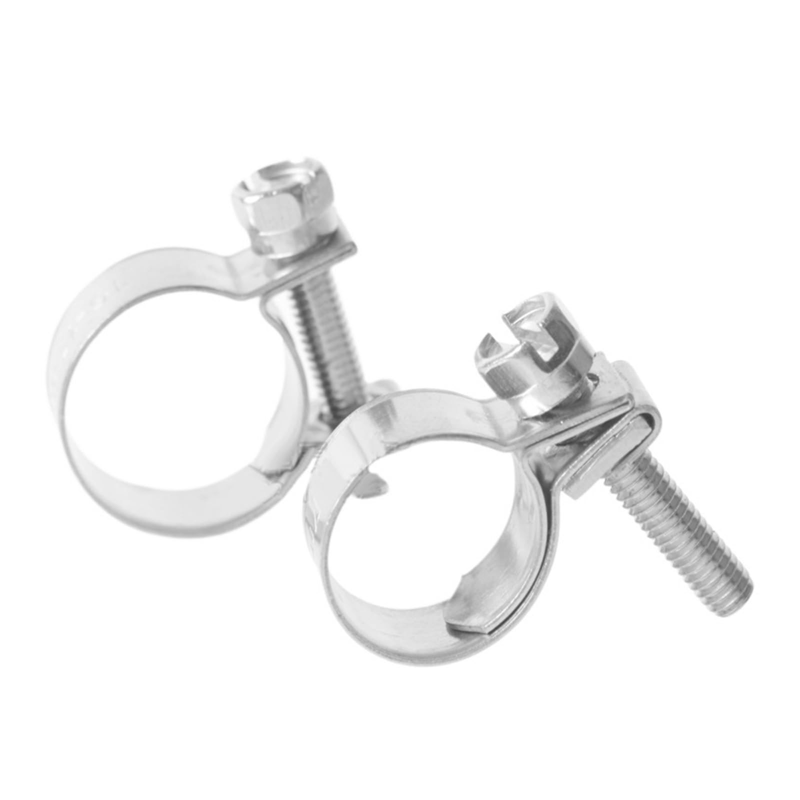 4 abrazaderas de manguera reforzadas de acero inoxidable 304, for tubo circular, for agua, combustible.(16 to 18mm)