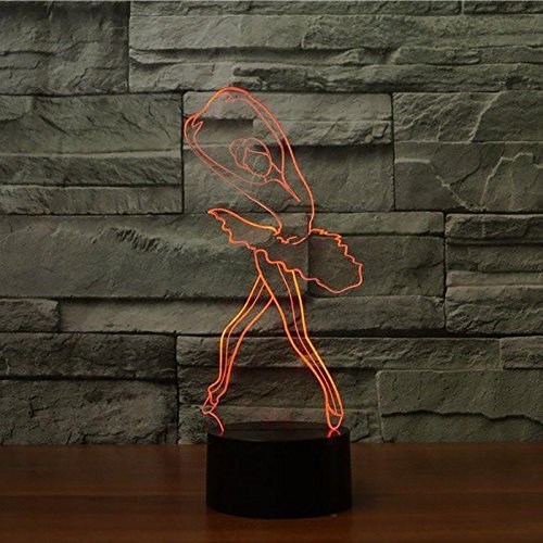 Lampada 3D Illusion 7 Colori Luce Notturna LED USB Touch Lampada