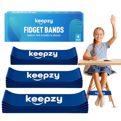 4 Pack Chair Bands, Anti Slip Chair Bands for Kids with Fidgety F...