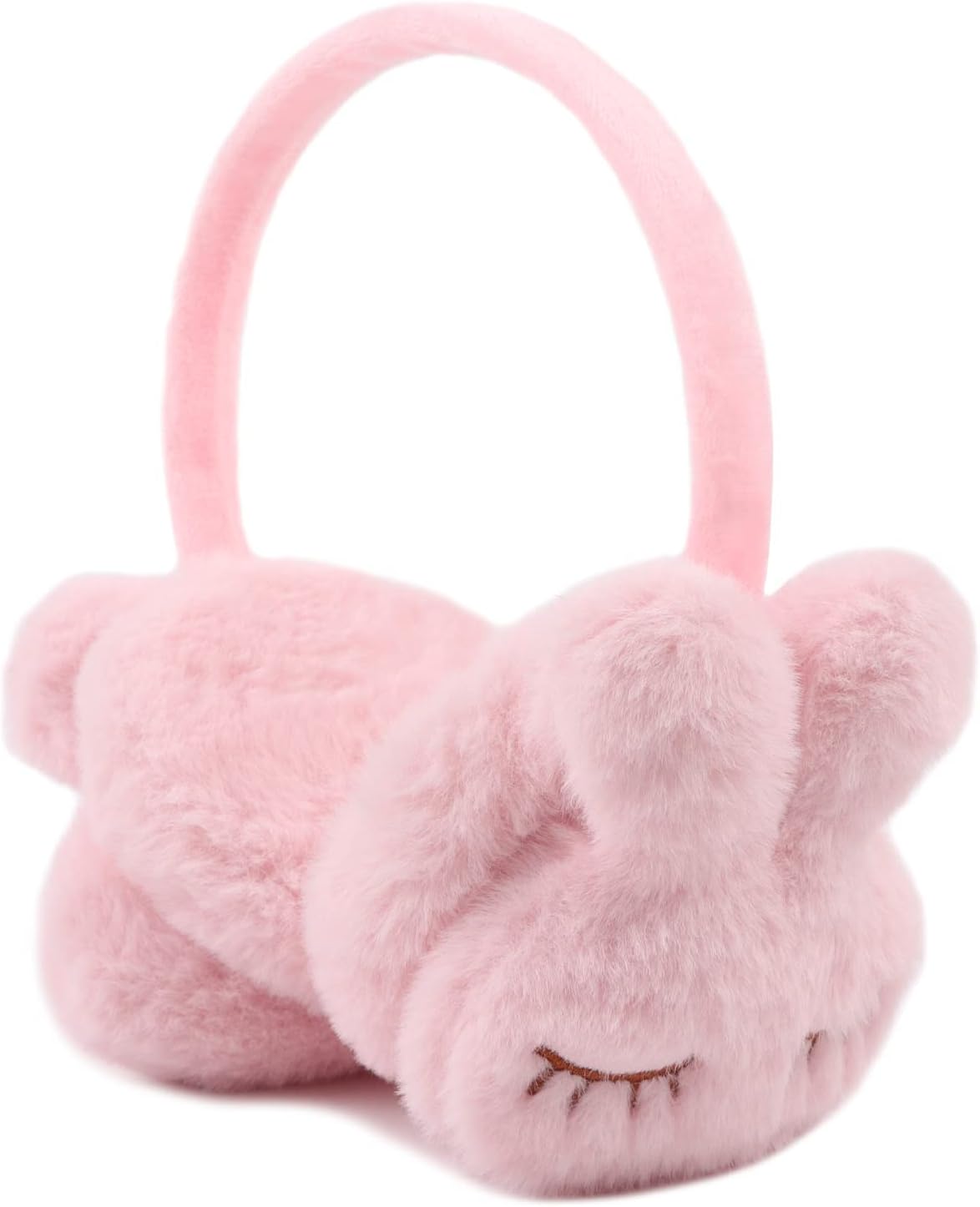 PESAAT Fluffy Ear Muff for Women Plush Earmuffs Kids Winter Earmuffs Girls Boys Cold Weather Ear Warmer