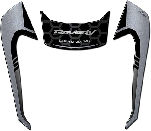 Miniatura 2 de Resin Bike Calcomanías 3D para motocicleta compatibles con Piaggio Beverly 300-400 2021-2026. Protección de faros delanteros contra impactos y