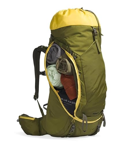The North Face Terra 55 Backpack - Unisex Hiking Pack, Cinch-Top Opening with Zipper, Pole & Ice Axe Attachments, Forest Olive/New Taupe Green-NPF, Small/Medium - Image 4