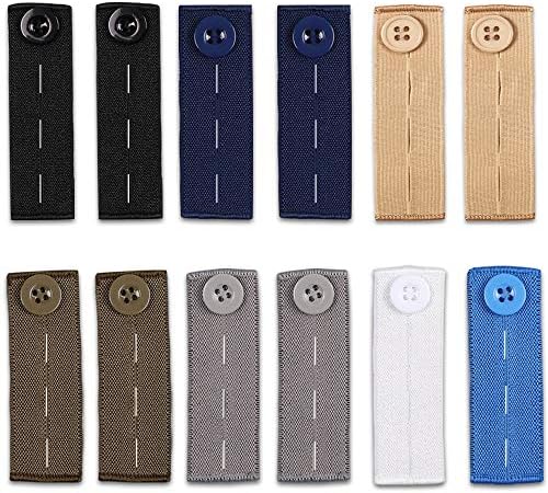 12 Pcs Elastic Waist Extenders 