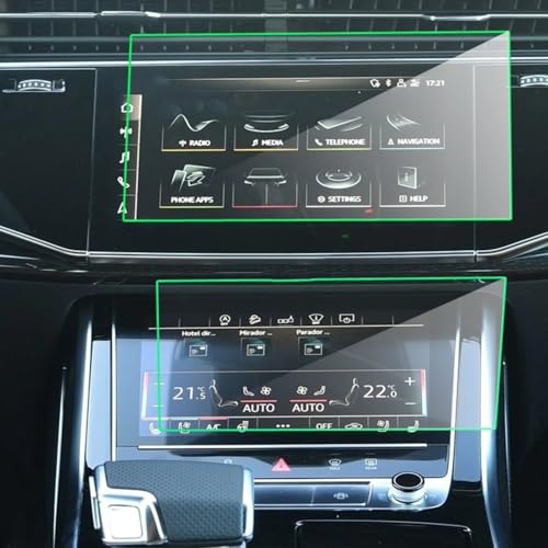 Film protection écran GPS pour Q8 évite les rayures du verre trempé tableau de bord