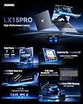 ACEMAGIC Gaming Laptop Intel Core i5-12600H Intel Laptops, 15.6-in 16GB DDR4 512GB NVMe SSD Ordinateur-Portable, Numeric Keypad WiFi 6 Win-11 Pro HDMI Type-C USB-3.2 Webcam 3.5mm Audio Ultra Laptops