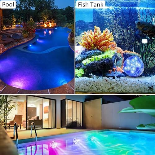 Lampe de piscine étanche avec base robuste en ABS transparent