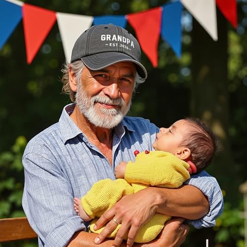 Image of New Grandpa Gifts First Time Est 2026 Promoted to Grandpa to be Hat for Men