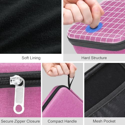 Image of Bukere Travel Sunglasses Organizer Case Adjustable Slot For Multiple Eyeglasses Hard-shell Portable Storage Box for Men Women