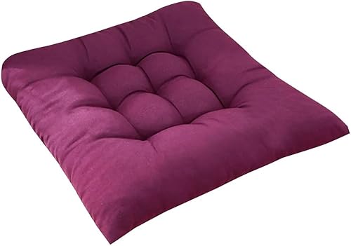 Miniatura 4 de Cojín de asiento Cojín Suave Y Cómodo para Silla Cuadrada, Almohada De Color LISO para Decoración De Sofá, Estudiante, 15.7x15.7 in Asiento de