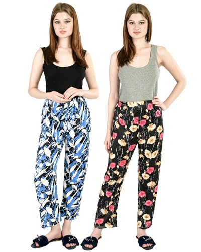 Womens Track Pant Lower Fully Stretchable Free Size Cotton Printe...
