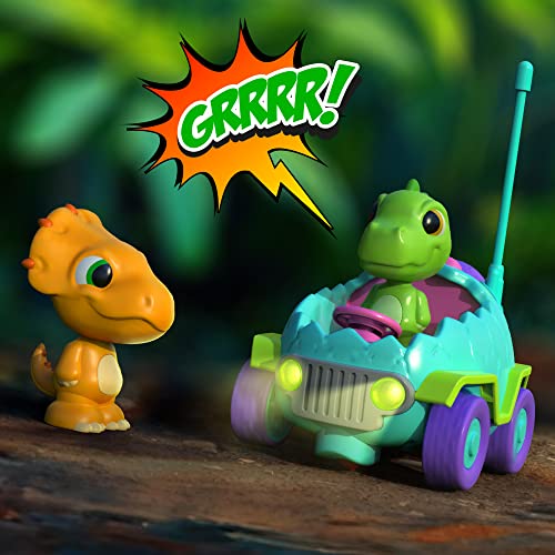 Mindsprout Dino Chasers | Remote Control Car For Kids Age 2 3 4 5 Years Old, (2 Pack) Toddler Toys Age 2-4, Birthday Gift For Boys & Girls, Family Fun, Kids Dinosaur Toys | Led Lights & Music #TOP2