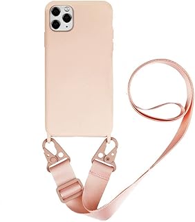 Capa de telefone de cordão de silicone para iPhone 12 13 11 Pro Max 7 8 Plus X XR XS Max Capa Ultra com alça de pescoço cordão de colar transversal, T9, para iPhone 11Pro Max
