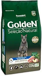 PremieR Pet Golden Seleção Natural Ração Seca para Cães Adultos Porte Médio e Grande Sabor Frango com Batata Doce 12kg