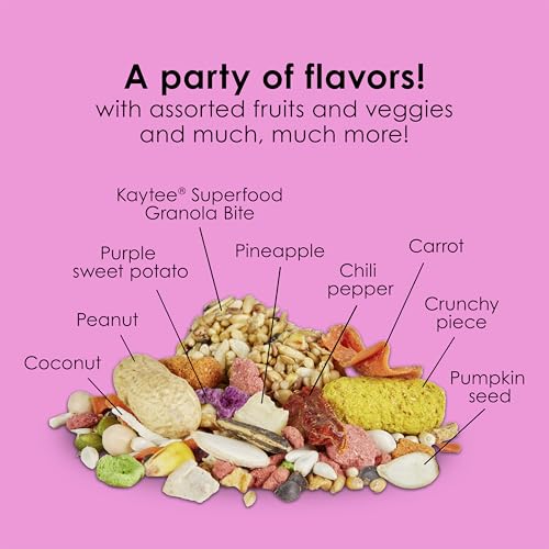 Kaytee Fiesta Big Bites Small Parrot & Conure Bird Food, 4 Pounds - image 8