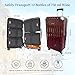 OenoTourer Wine Suitcase for Airplanes 12 Bottle,Wine Suitcase with TSA Lock,Insulated Insert Bag with Ice Pack Pocket,Luggage for Airplane Travel for Lover Professional Gift (Burgundy)