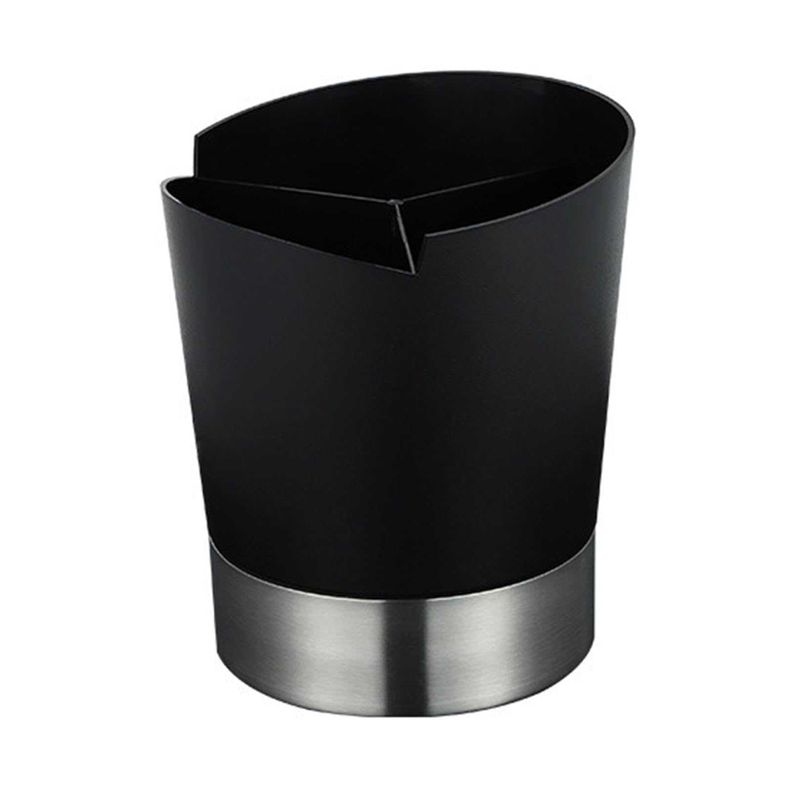 Sharplace Support de paille pour comptoir de cuisine, organisateur d'ustensiles, fond amovible, cadeaux, boîte de rangement facile à nettoyer pour bar, Noir