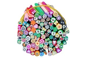 Handmade 3D Nail Art Clay Cane Manicure Nail Stickers Kit